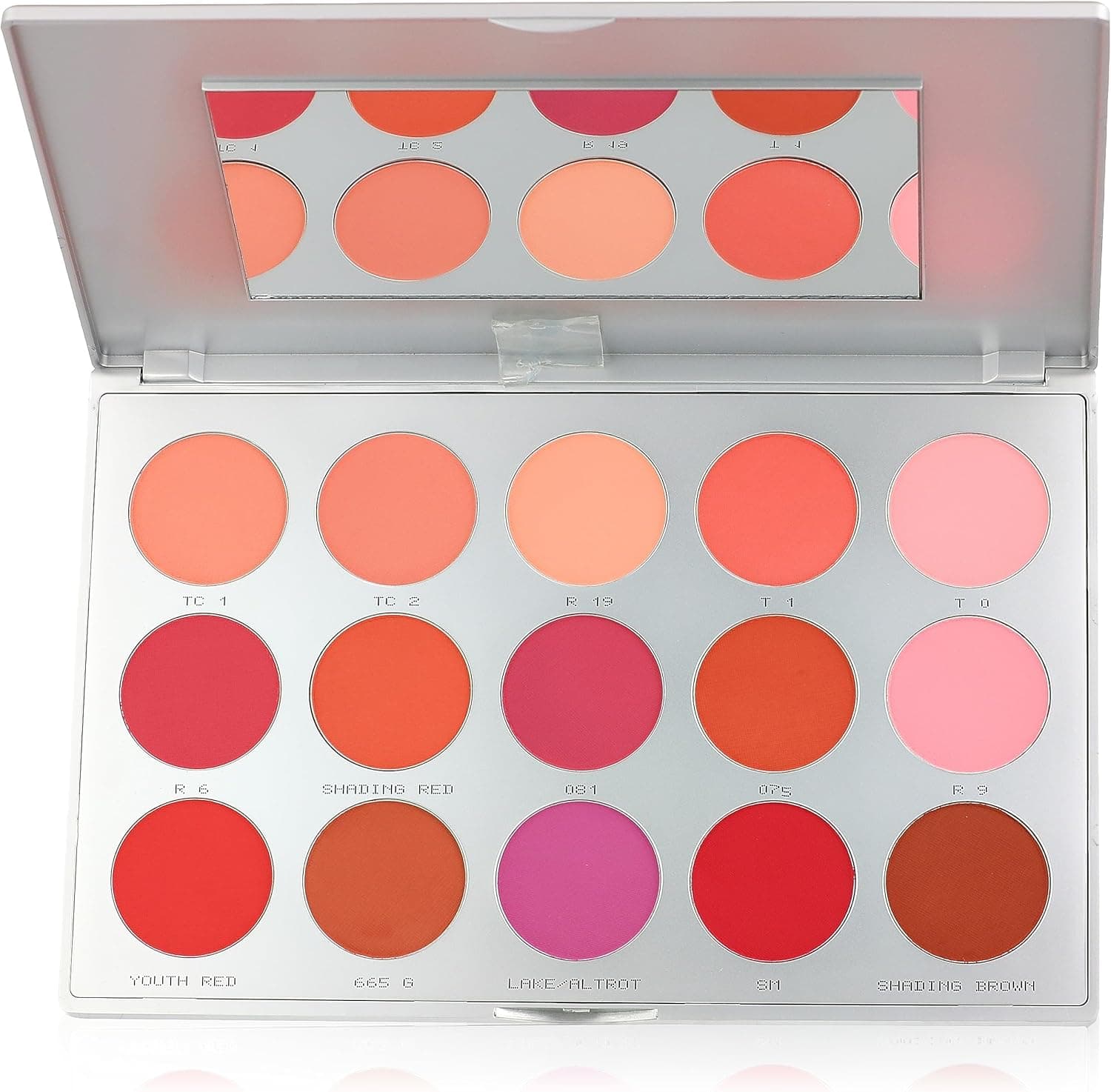 kryolan blush palette 15 color