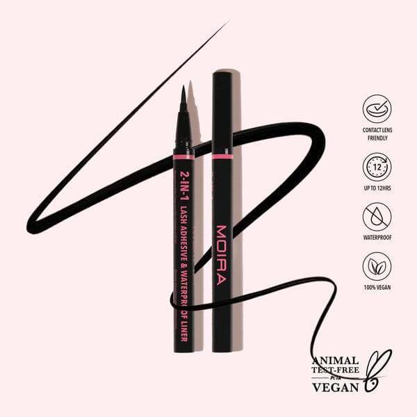 moira 2-in-1 Lash Adhesive & Waterproof Liner-01