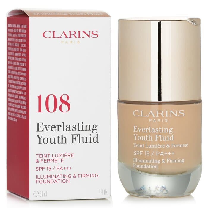 clarins ever lasting youth fluid  foundation-108