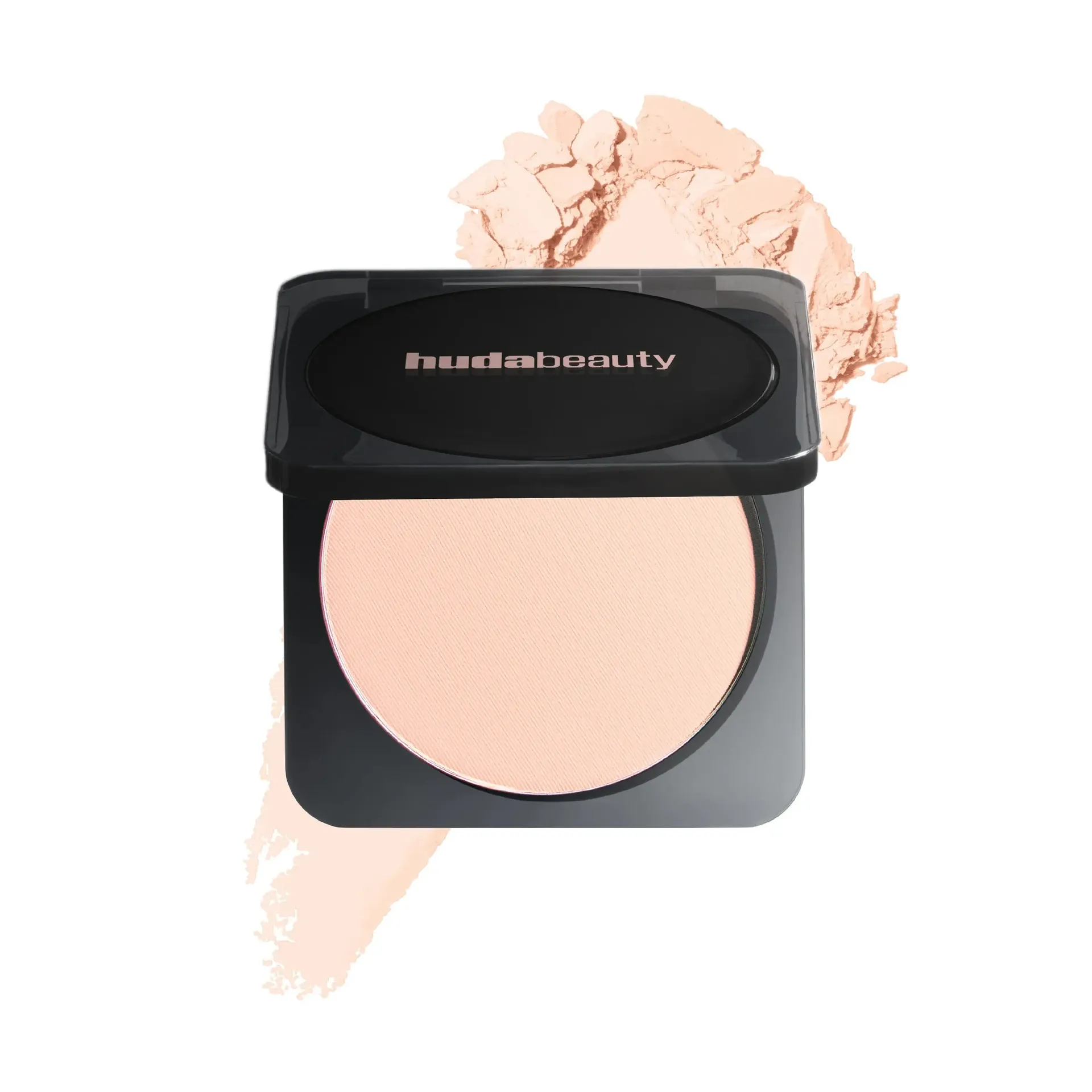 huda beauty easy bake pressed -peach cupcake
