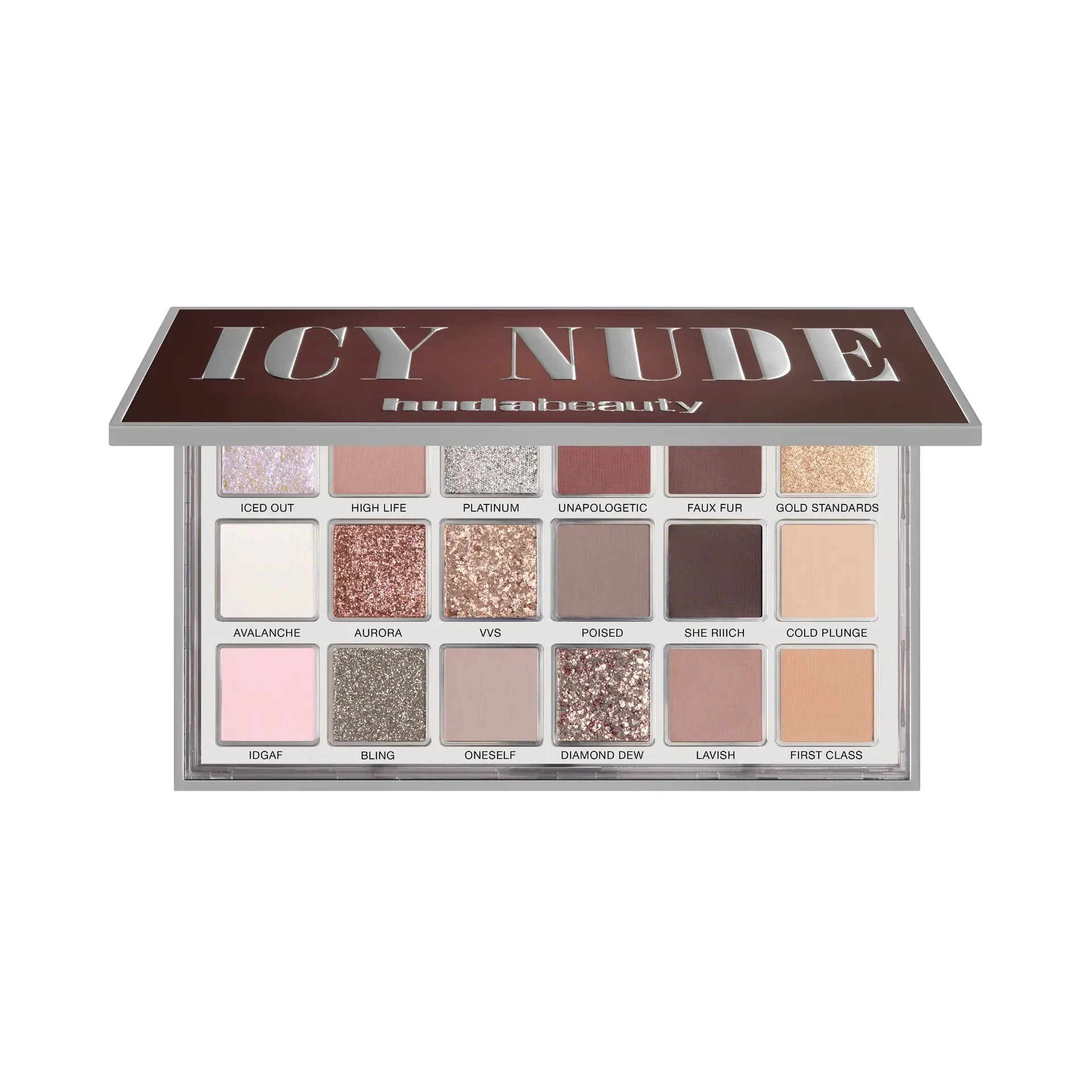 huda beauty icy nude palette