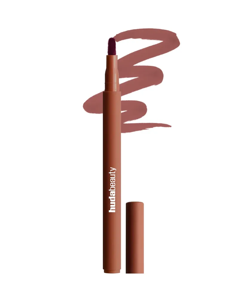 huda beauty lip contour stain -warm brown