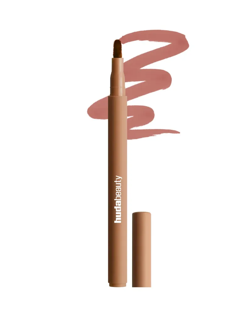 huda beauty lip contour stain-soft nude