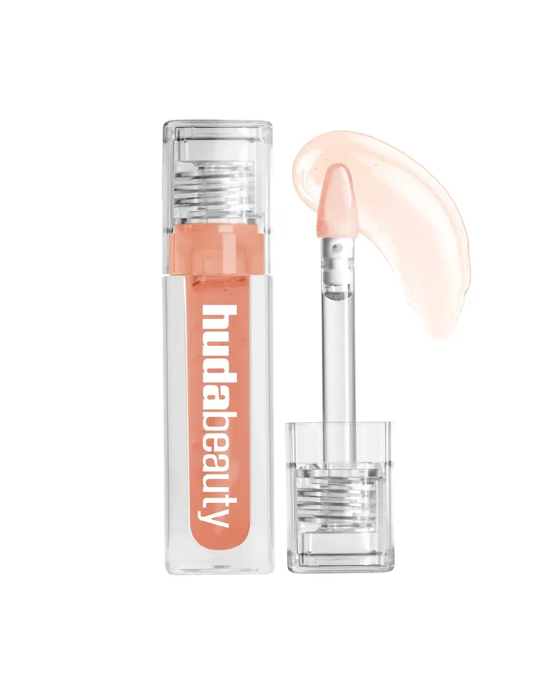 huda beauty lip oil-juicy peach