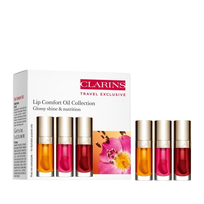 clarins travel exclusive lip comfort oil collection