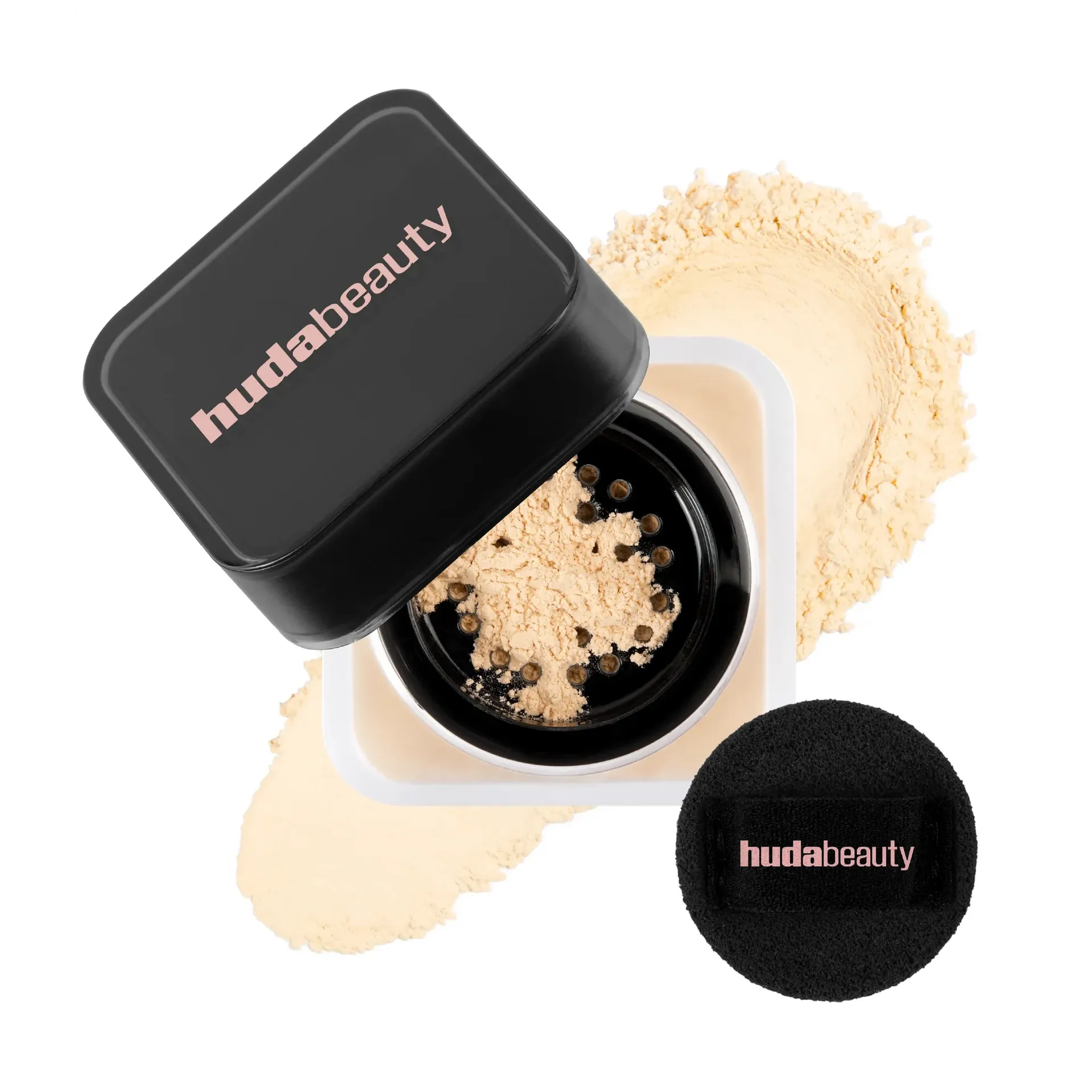 huda beauty mini loose powder-banana bread