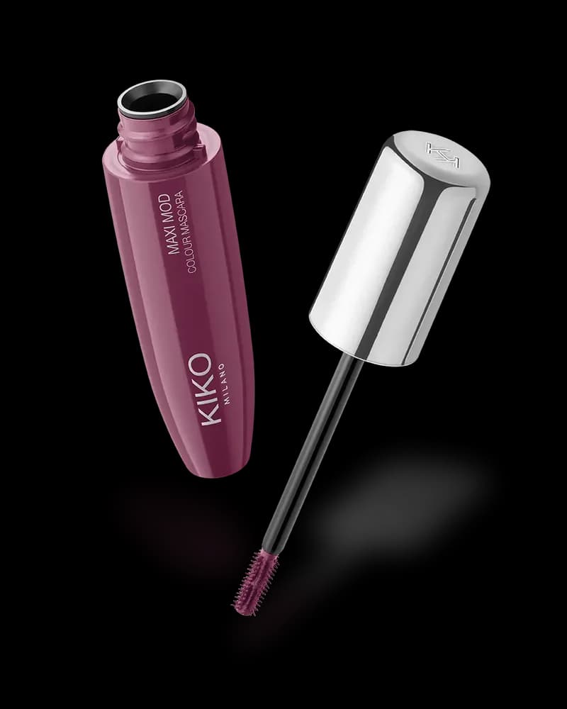 kiko maxi mod colour mascara-03 plum