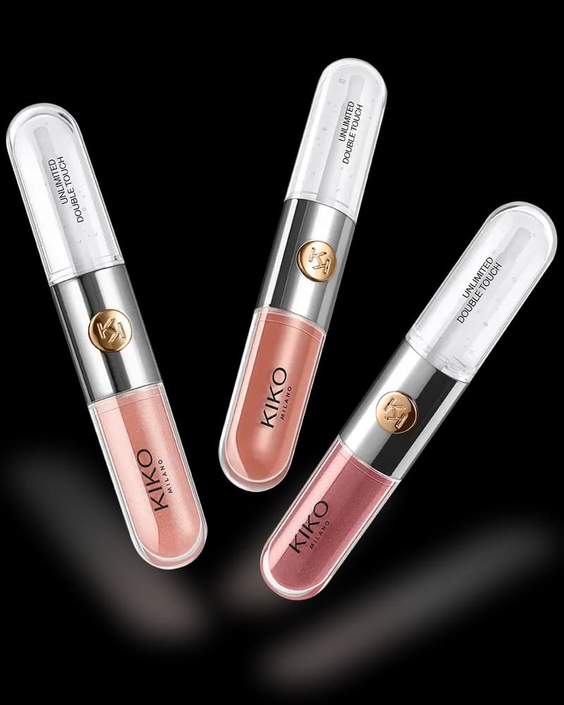 kiko unlimited double touch lip set pink