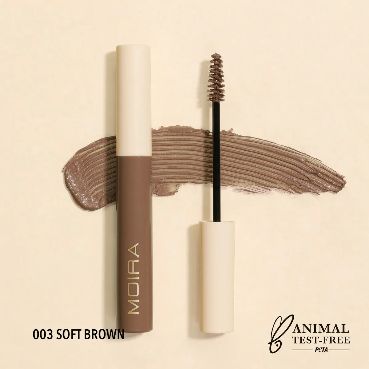 moira brow defying mascara-03 soft brown