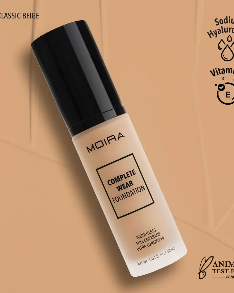 moira complete wear foundation-350 classic beige