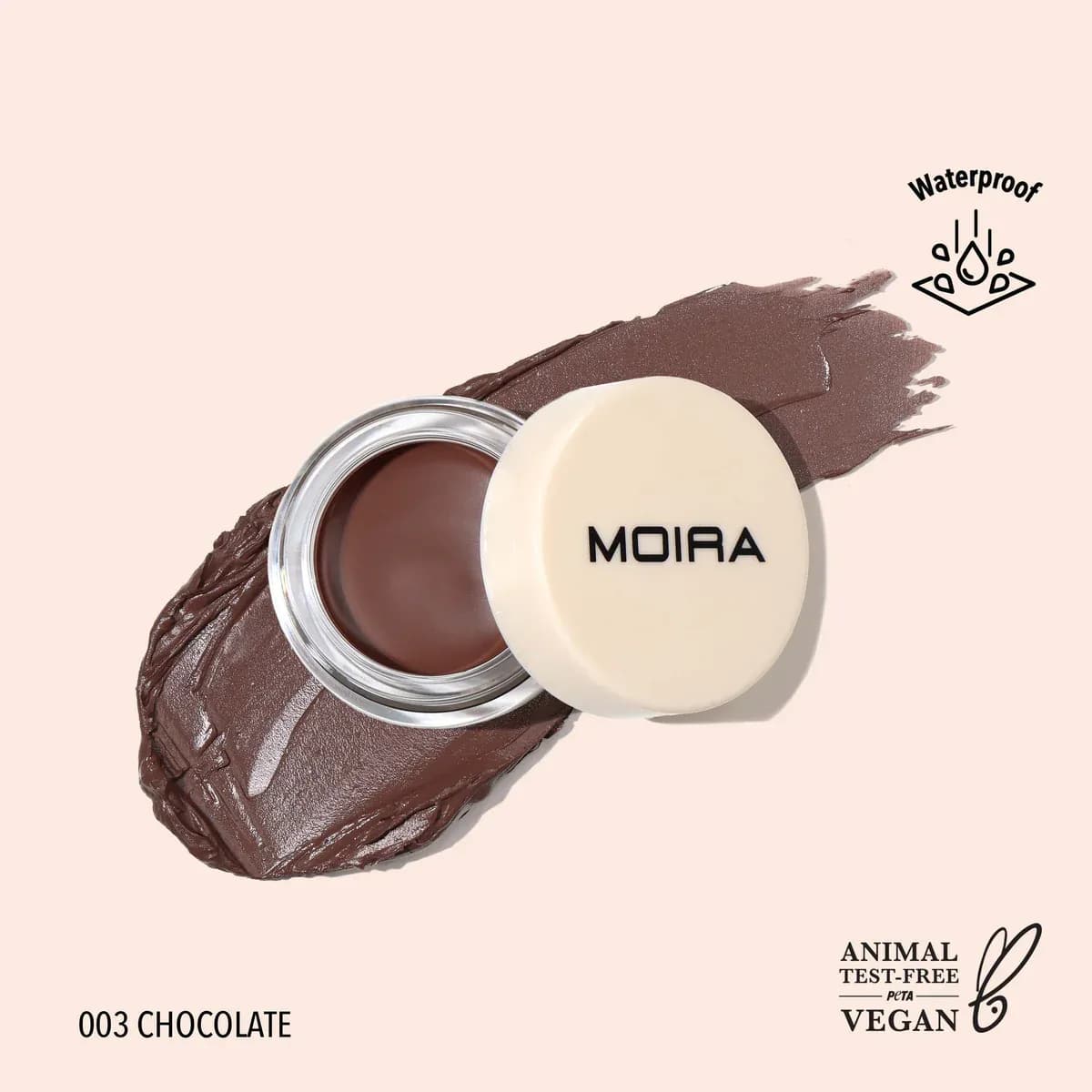 moira define & sculpt brow pomade-003 chocolate