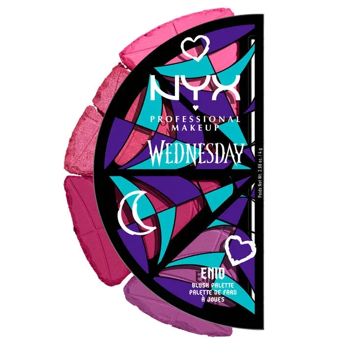 nyx wendnesday stained glass blush palette