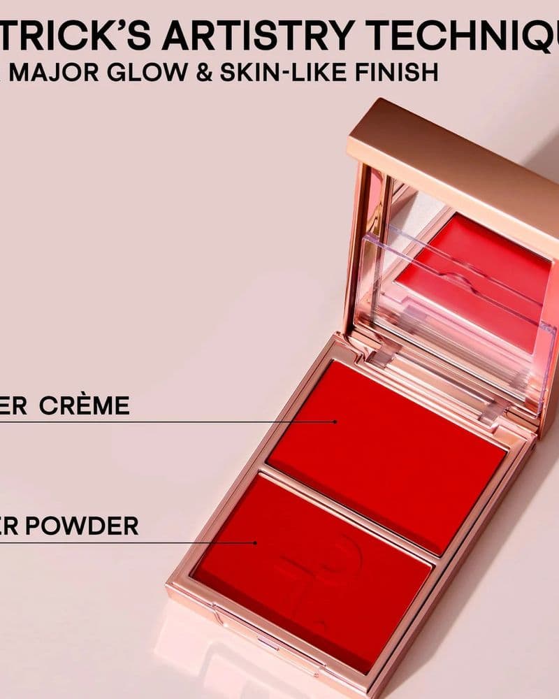 PATRICK TA Major Headlines Double-Take Crème & Powder Blush Duo, She Left Me On Red
