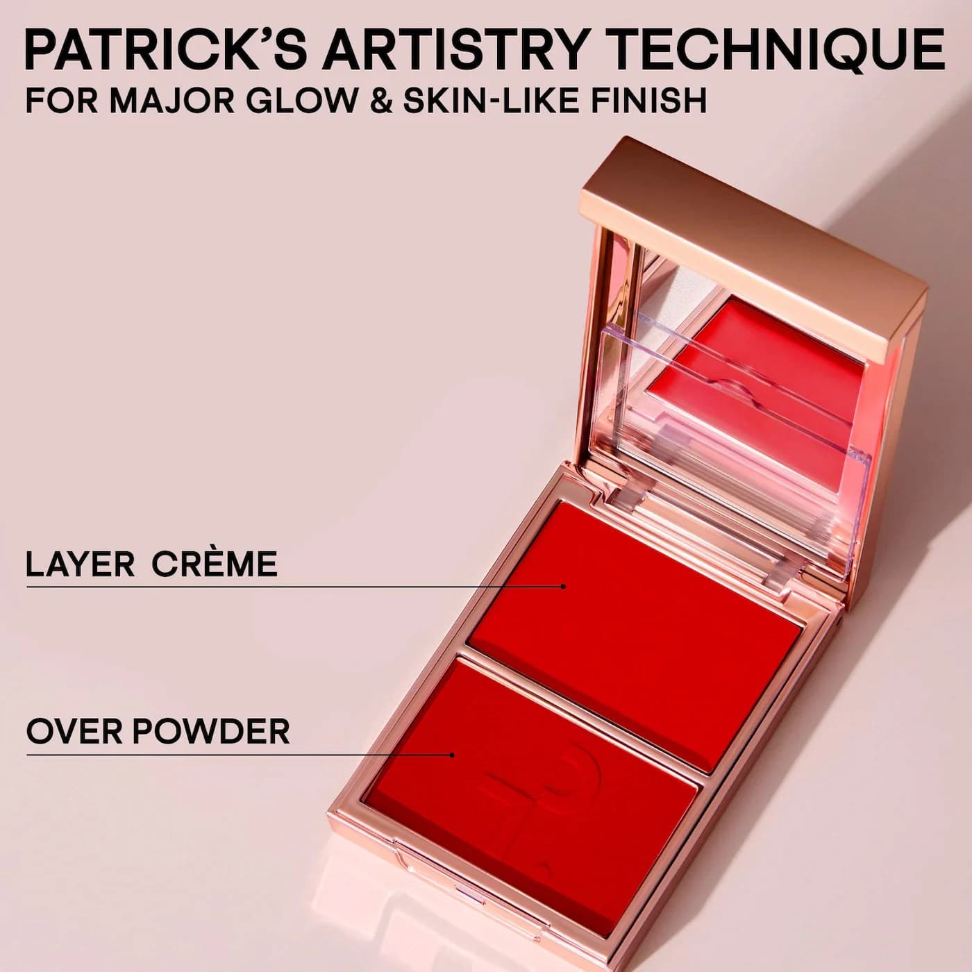 PATRICK TA Major Headlines Double-Take Crème & Powder Blush Duo, She Left Me On Red