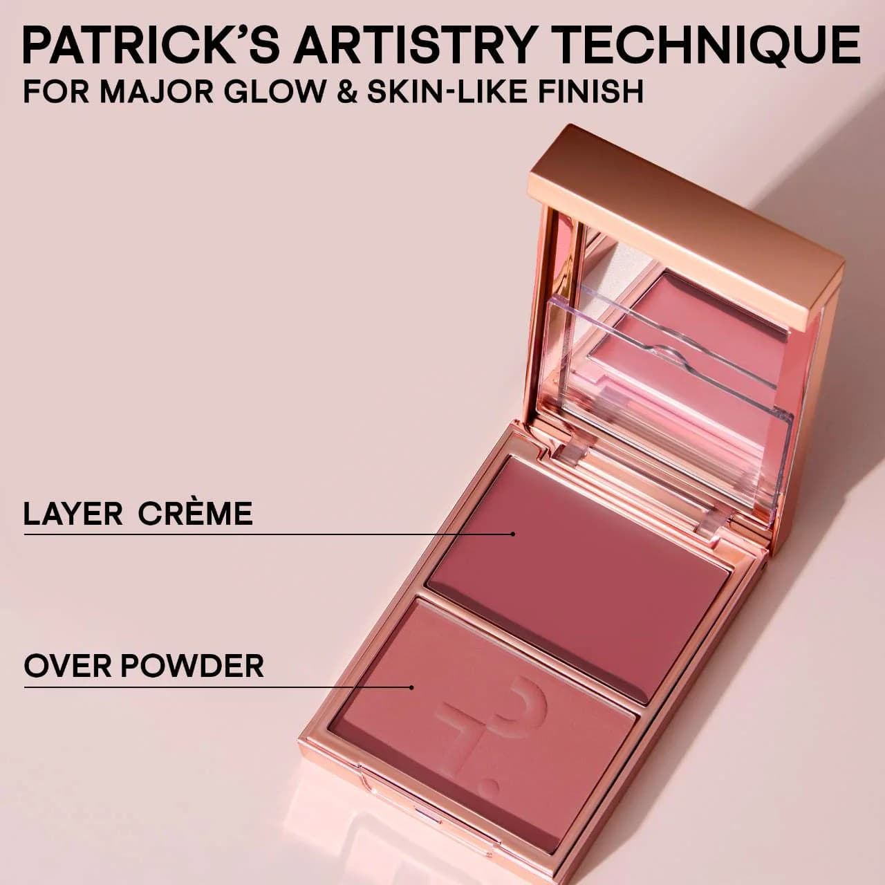 PATRICK TA Major Headlines Double-Take Crème & Powder Blush Duo, She_s Flushed