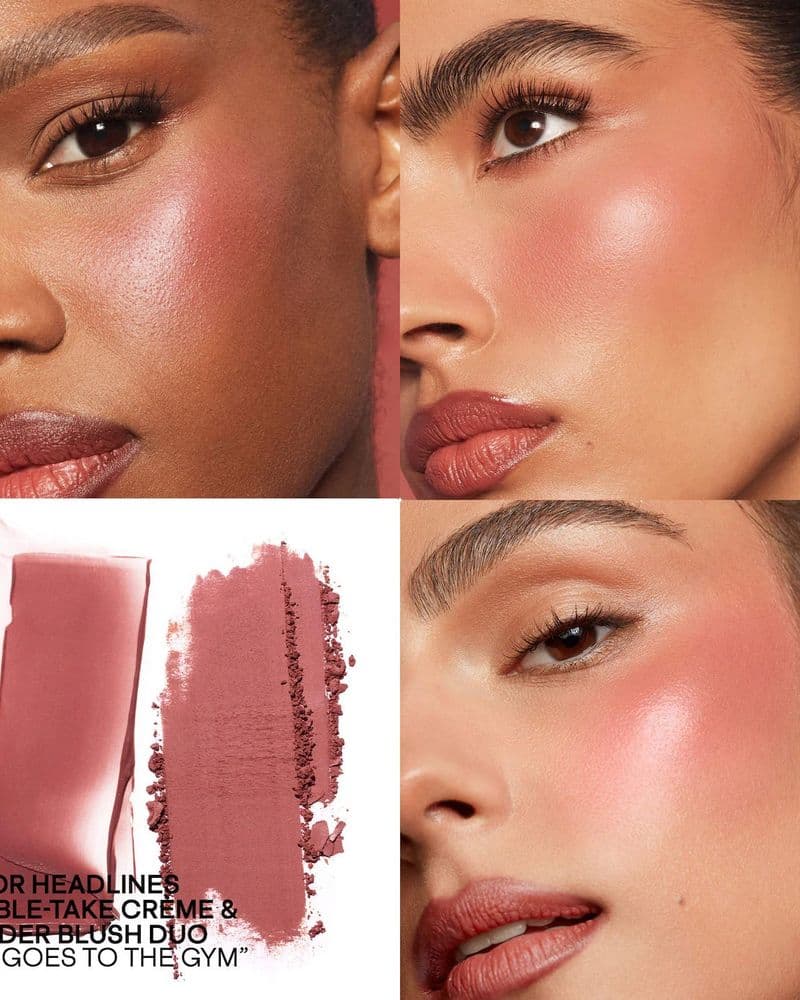 Mini Major Headlines Double-Take Crème & Powder Blush Duo - She goes to the gym